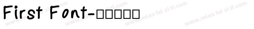 First Font字体转换